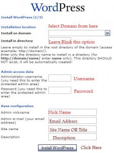 fantastico installation for wordpress 224x300 How to Install Wordpress on new Domain with Hostgator