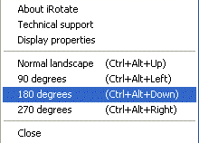 rotate disply screen