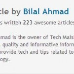 Author Bio in Thesis