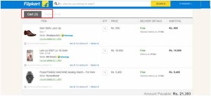 Keep items in your cart