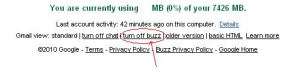 remove buzz from gmail