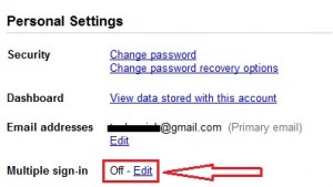 gmail multiple sign in