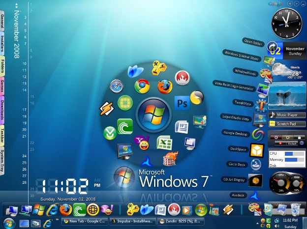 my windows 7 desktop