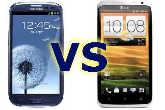 Samsung Galaxy S3 Vs HTC One X