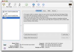 Mac OS corrupt disk