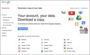 Download Gmail Data
