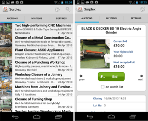 Surplex Auctions Android