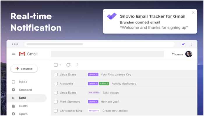Snovio Email Tracker
