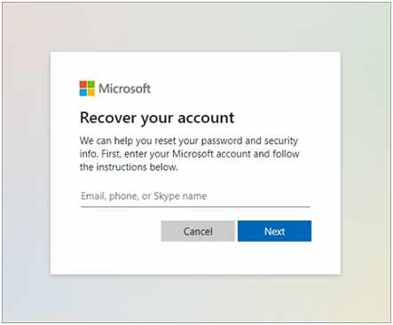 Recover your Account