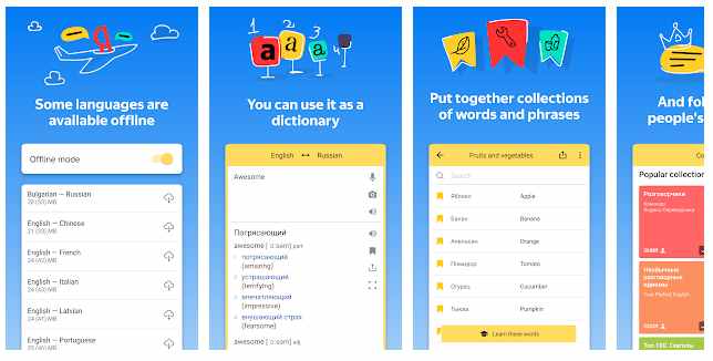 Yandex Offline Translator App