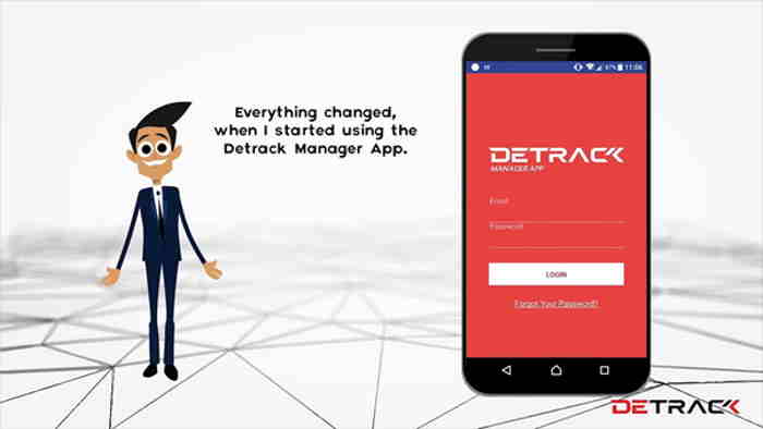 Detrack mobile app