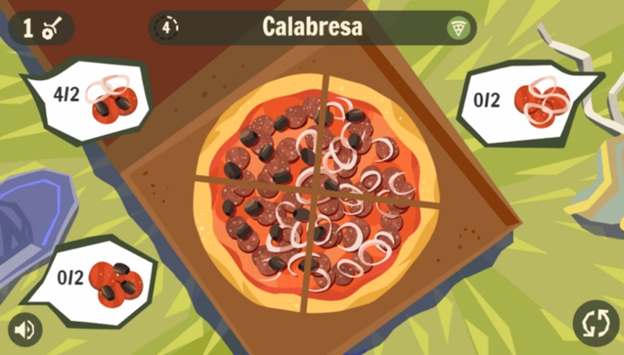 Celebrating Pizza Google Game
