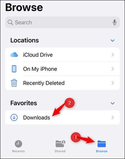 Find Downloaded Files on iPhone