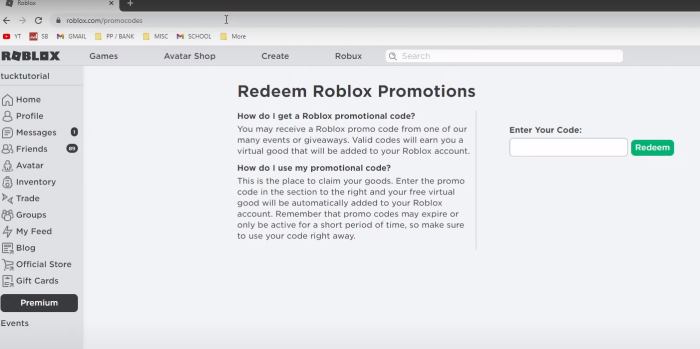 How to Redeem Roblox Codes