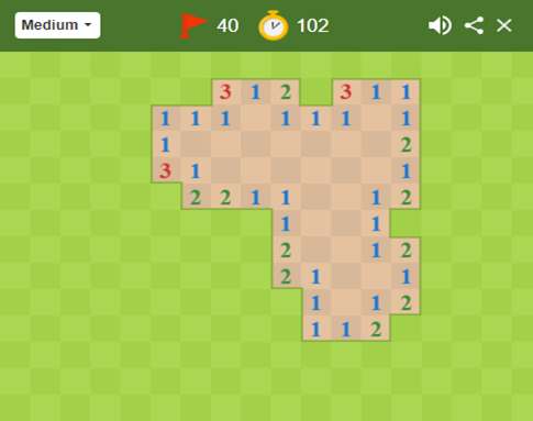 Minesweeper Google Doodle Game