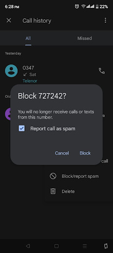 Block the Number