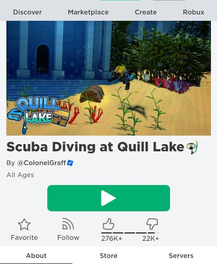 Scuba diving at quill-lake