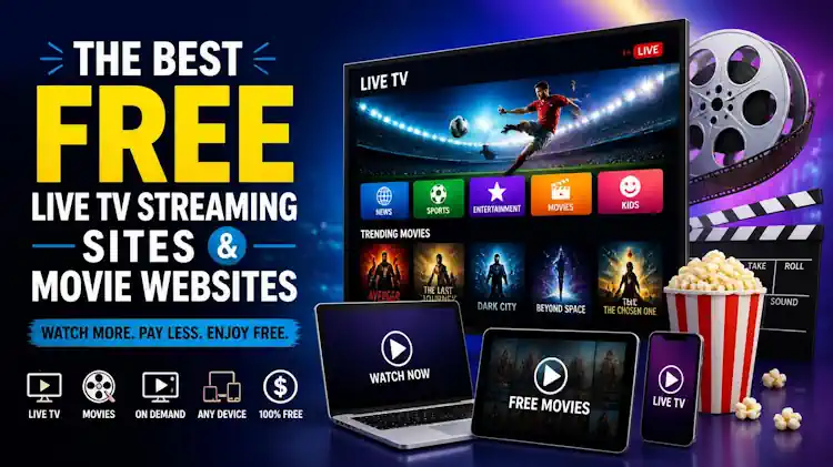 Best Free Live TV Streaming Sites & Movie Websites