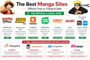 Best manga sites to read manga online free in 2026 including MANGA Plus, Shonen Jump, WEBTOON and library apps