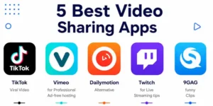 5 best video sharing apps in 2026 including TikTok, Vimeo, Dailymotion, Twitch and 9GAG
