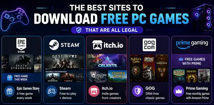 Free PC Games in 2026: Every Legal Way to Download & Play Free